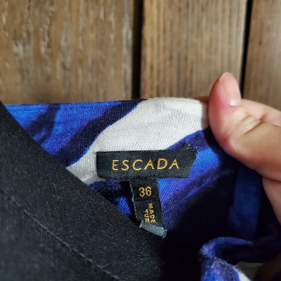 Escada Floral Ruched Dress - Picture 2 of 5